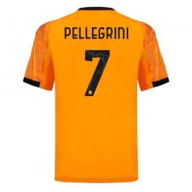 Pánské fotbalový oblečení AS Roma Lorenzo Pellegrini #7 Venkovní košile 2025-26 Krátkým Rukávem